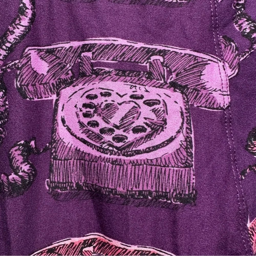 FREE* LulaRoe OS Soft Leggings One Size 2-10 Small-Large Heart Phone Pink Purple - Picture 7 of 13